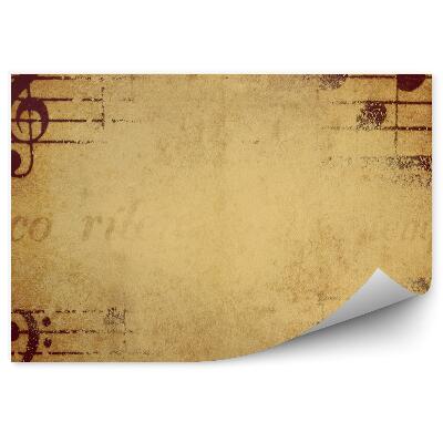 Fototapeta na stenu Stavebné noty vyblednuté sépiou