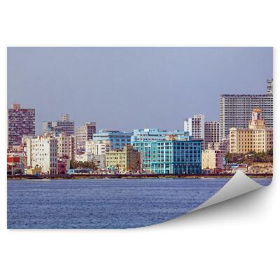 Fototapeta Budovy more obloha havana kuba
