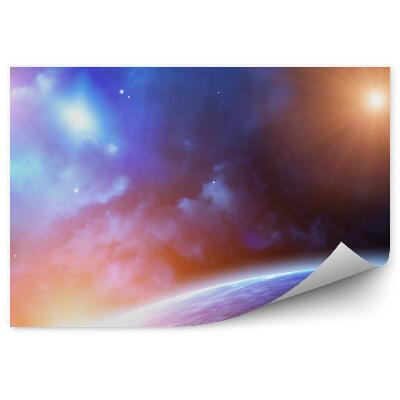 Fototapeta na stenu Viacfarebná Obloha Slnko Vesmír Planéty Svetlo