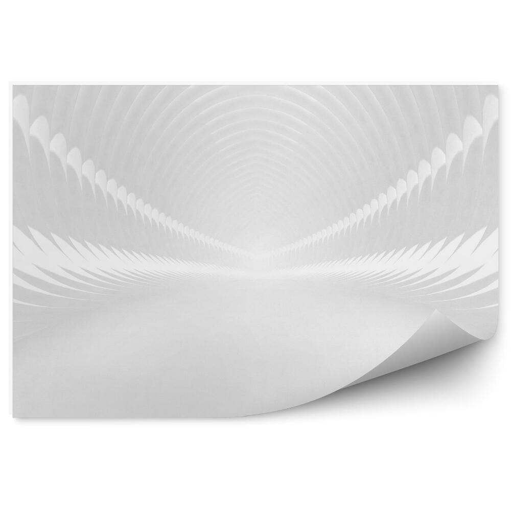 Fototapeta na stenu Biely tunel 3d interiér