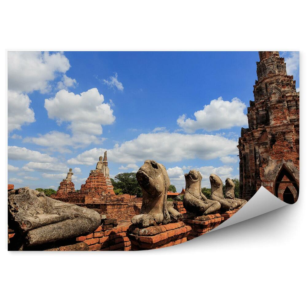 Fototapeta na stenu Staroveký Chrám Tehlová Dlažba Thajsko
