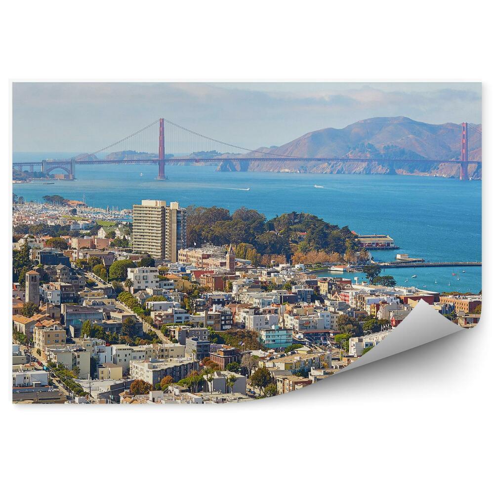 Fototapeta na stenu Golden Gate budovy more stromy obloha San Francisco