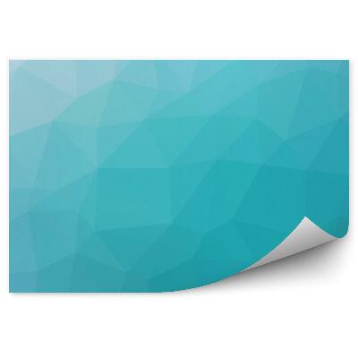 Fototapeta Tyrkysové gradientné mnohouholníky