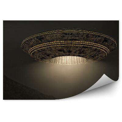 Fototapeta Mesiac Obloha Ufo 3d Hory Skaly