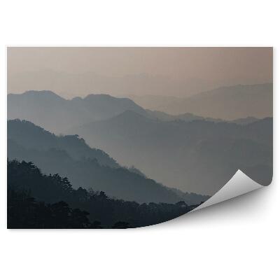 Fototapeta Hory hmla stromy