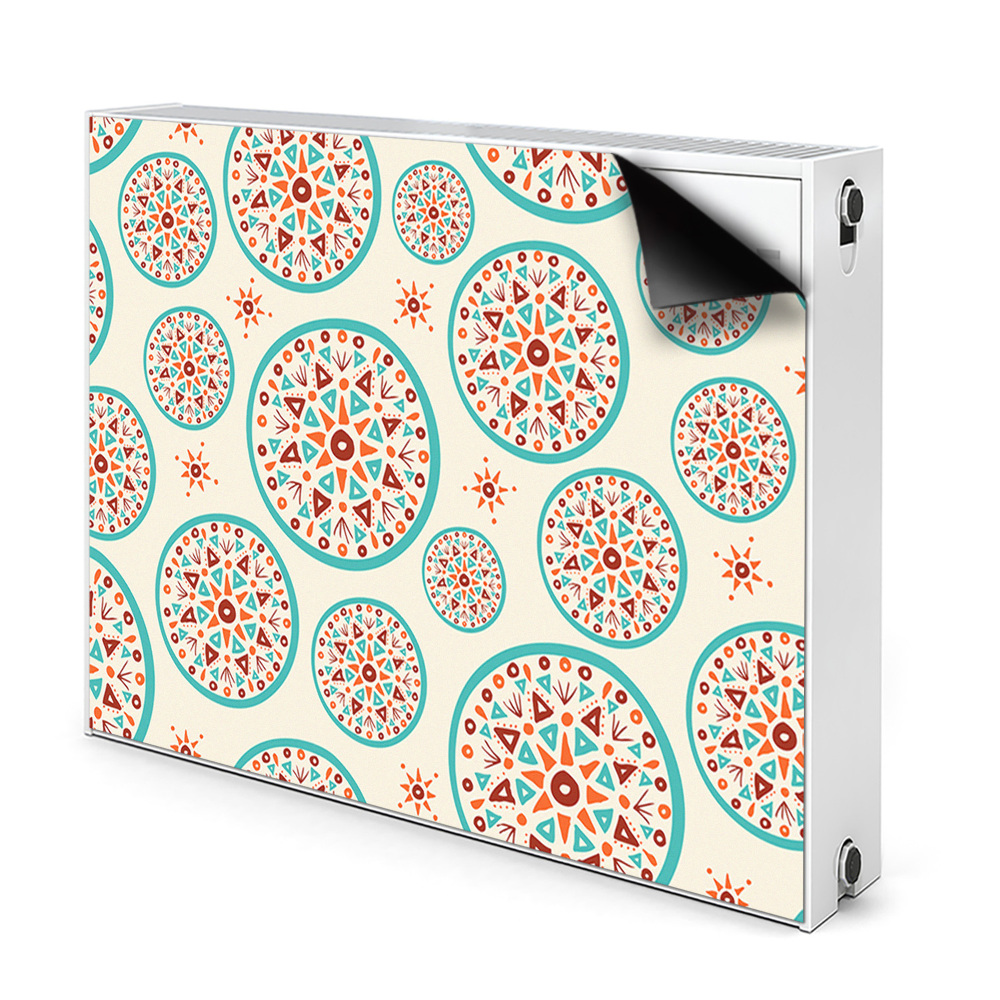 Dekoračný magnet na radiátor Kaleidoskopické kruhové geometrické vzory