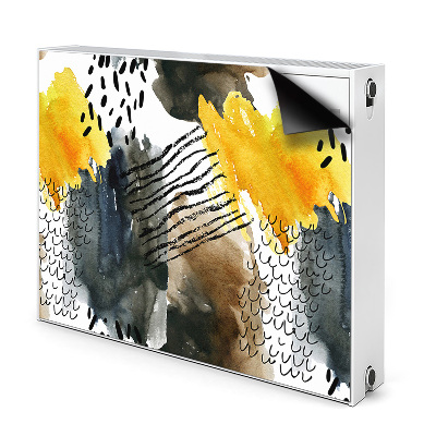 Dekoračný magnet na radiátor Abstraktné akvarelové farebné škvrny