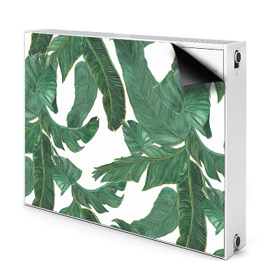 Dekoračný magnetický kryt na radiátor Tropické listy banánovníka