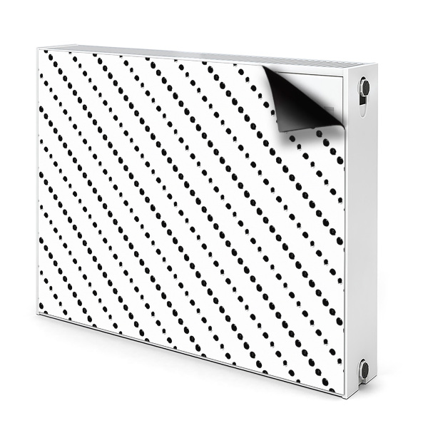 Dekoračný magnet na radiátor Diagonálne bodky a čiary