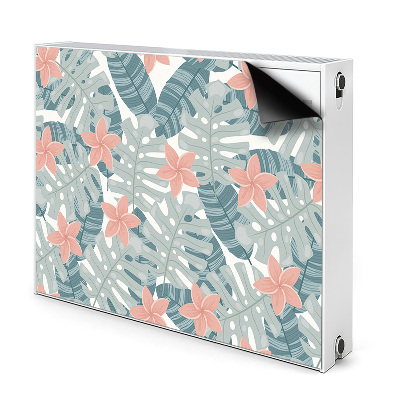 Dekoračný magnet na radiátor Tropické listy a kvety