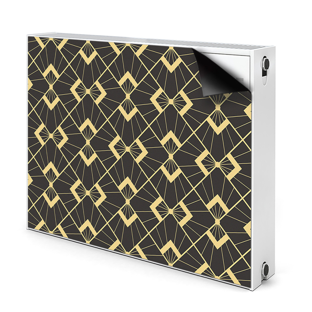 Dekoračný magnet na radiátor Art Deco geometrický vzor