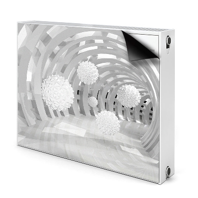 Dekoračný magnet na radiátor Abstraktné geometrické sféry v tuneli