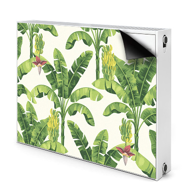 Dekoračný magnet na radiátor Banánové listy a kvety