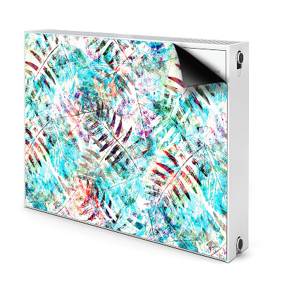 Dekoračný magnet na radiátor Tropické akvarelové listy a farby