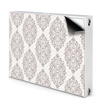 Dekoračný magnetický kryt na radiátor Ornamentálny damaskový vzor