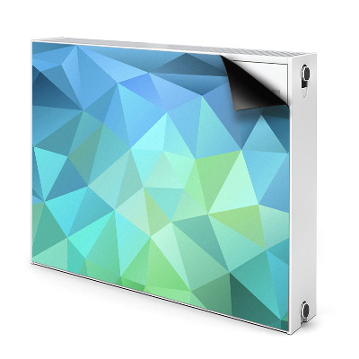 Dekoračný magnet na radiátor Geometrický abstraktný polygonálny vzor