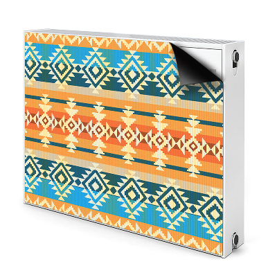 Dekoračný magnetický kryt na radiátor Aztécky prešívaný vzor