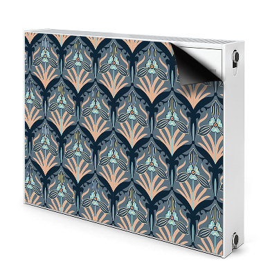 Dekoračný magnetický kryt na radiátor Art Deco kvetinový ornament