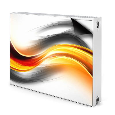 Dekoračný magnet na radiátor Abstraktné farebné vlny a línie