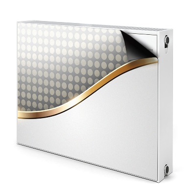 Dekoračný magnet na radiátor Zlatá vlna s bodkovaným pozadím