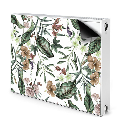 Dekoračný magnet na radiátor Tropické listy a kvety