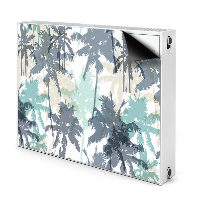 Dekoračný magnet na radiátor Tropické palmy v pastelových odtieňoch