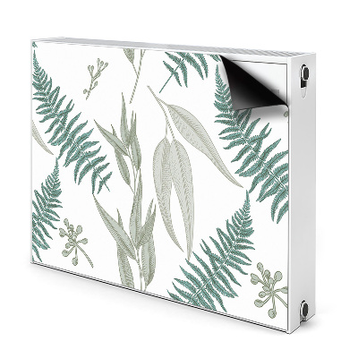 Dekoračný magnet na radiátor Paprade a listy eukalyptu