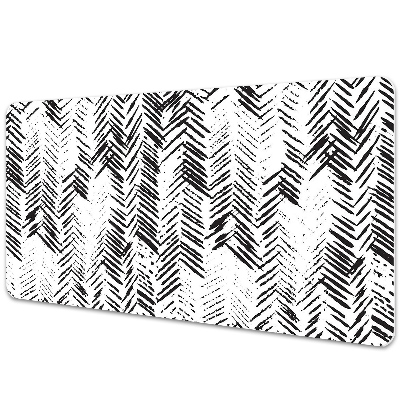 Podložka na písací stôl Čiernobiely šípový vzor.