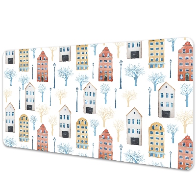 Veľká podložka na stôl Architektúra s budovami