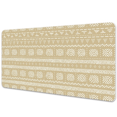 Veľká podložka na stôl Žltý geometrický tvar