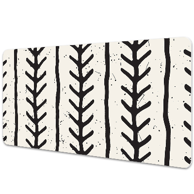 Podložka na stôl Čierne vetvičky na bielom pozadí.