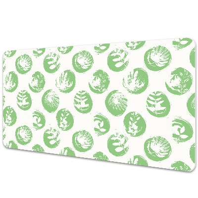 Podložka na písací stôl Rastliny v geometrických bodkách