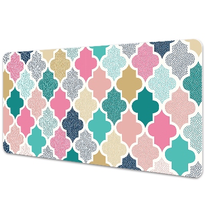 Veľká podložka na stôl Marocký štýl s geometrickými tvarmi.