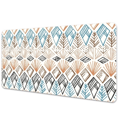 Podložka na písací stôl Geometrické farebné diamantové tvary.