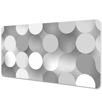 Podložka na písací stôl Sivý gradient kruhový vzor.