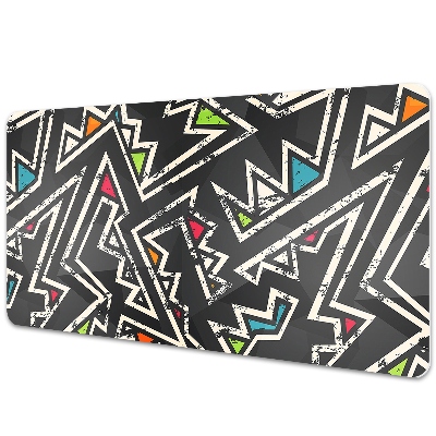 Podložka na písací stôl Geometrické abstraktné tvary s farbami.