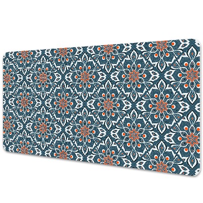 Veľká podložka na stôl Modrá a biela mandala