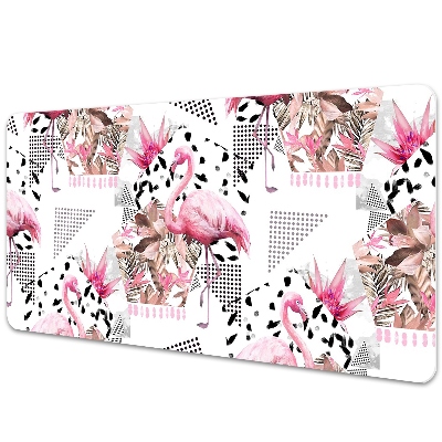 Podložka na stôl Plameniaky na geometrickom pozadí