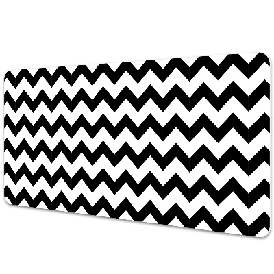 Podložka na stôl Čierno-biely cikcak vzor