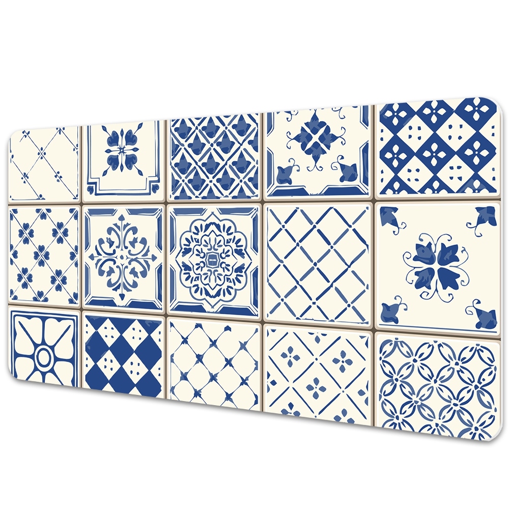 Podložka na písací stôl Modro-biele portugalské dlaždice.