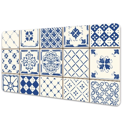 Podložka na písací stôl Modro-biele portugalské dlaždice.