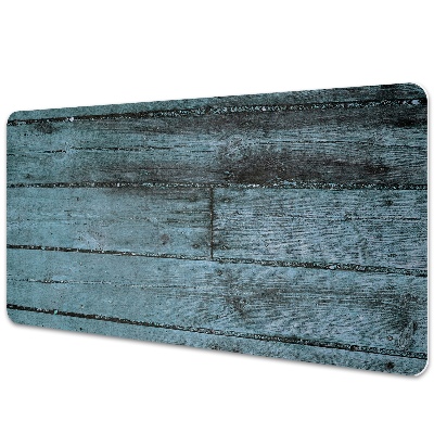 Veľká podložka na stôl Vintage modré drevené dosky.