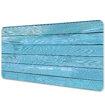 Podložka na písací stôl Modré drevené dosky s textúrou.