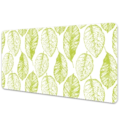 Podložka na stôl Zelené listy v opakovanom vzore.