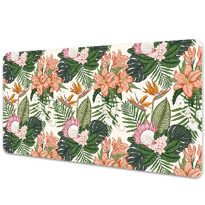 Podložka na písací stôl Kvety na nástennej maľbe