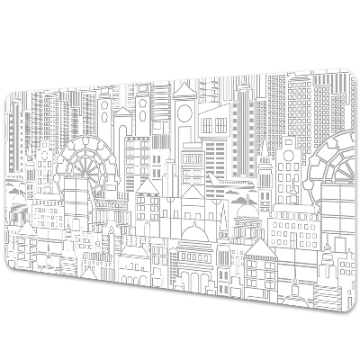 Podložka na písací stôl Náčrt mesta