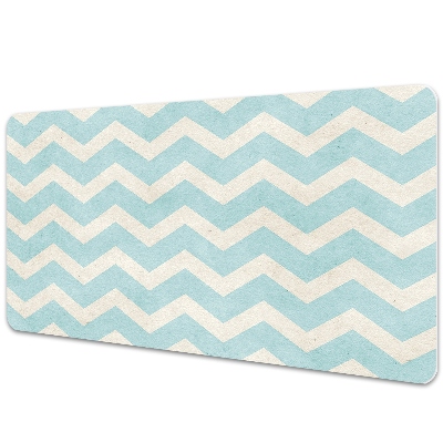 Podložka na stôl Cikcak modro-biely vzor.