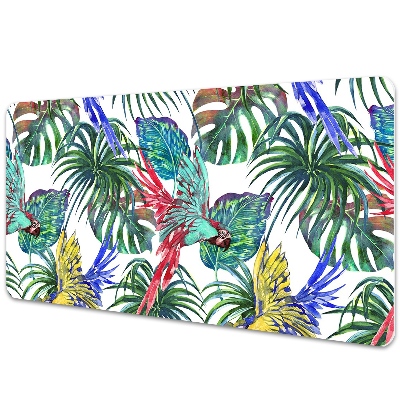 Podložka na stôl Papagáje a tropické listy.