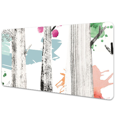 Veľká podložka na stôl Lesná abstrakcia