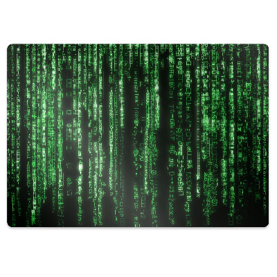 Podložka pod stoličku na kolieskach Zelené znaky